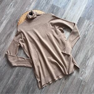 Carly Jean Los Angeles Tan Turtleneck Sweater